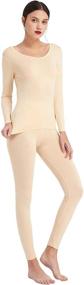 img 4 attached to Mcilia Ultrathin Baselayer Thermal Underwear Women's Clothing