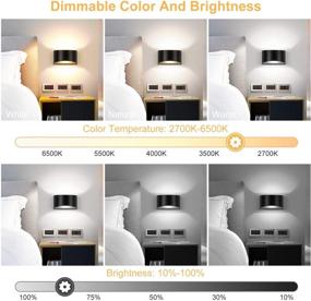 img 3 attached to 🔦 INHDBOX LED Wall Sconce Lighting Fixture Lamps – 10W Dimmable Modern Wall Light Fixtures with 3 Color Options – Remote Control Indoor Decor for Living Room Bedroom Hallway Home