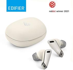 img 3 attached to Edifier NB2 Pro Wireless Earbuds with 6 Mics and Hybrid Noise Cancelling - 32H Play Time - Bluetooth 5.0 - USB-C - App Control - Ivory