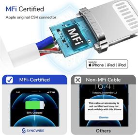 img 1 attached to ⚡ Ultimate Power Solution: Syncwire Lightning Certified Charging Dock for Industrial Electrical Devices