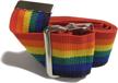 washable cotton gait belt rainbow logo