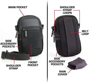 img 2 attached to USA GEAR Compact Camera Case Point And Shoot Camera Bag With Accessory Pockets
