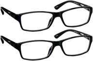 👓 truvision readers 9604hp: anti blue light computer reading glasses - unisex with comfort spring hinges logo