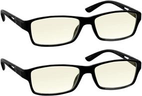 img 3 attached to 👓 TruVision Readers 9604HP: Anti Blue Light Computer Reading Glasses - Unisex with Comfort Spring Hinges