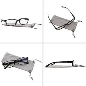 img 1 attached to 👓 TruVision Readers 9604HP: Anti Blue Light Computer Reading Glasses - Unisex with Comfort Spring Hinges