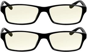 img 2 attached to 👓 TruVision Readers 9604HP: Anti Blue Light Computer Reading Glasses - Unisex with Comfort Spring Hinges