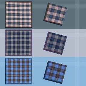 img 3 attached to 🧣 Ohuhu Cotton Hankies: Stylish Valentine Men's Accessories for Handkerchiefs