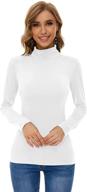 womens clothes fitted turtleneck sleeve women's clothing in lingerie, sleep & lounge logo