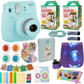 img 4 attached to Fujifilm Instax Mini 9 Camera Bundle: Includes 40 Sheets of Fuji Instant Instax Film, Galaxy Camera Case, Assorted Frames, Photo Album, 4 Color Filters, and More!