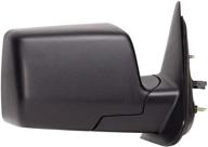 🚗 ford ranger passenger side mirror - textured black, foldaway, power, fits system logo