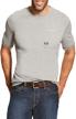 ariat rebar sleeve crewhenley medium men's clothing for shirts logo