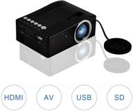 fosa uc18 mini portable video projector: full hd 1080p lcd led home theater cinema - multi language support, ideal for movie nights and video games logo
