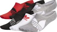 🧦 adidas originals men's trefoil superlite super no show socks (6-pack): optimal comfort and style for modern men logo