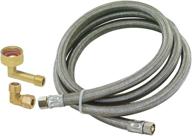 🔗 high-quality eastman 41058 stainless steel braided dishwasher connector – 12 ft length, 3/8 inch comp логотип