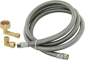 img 4 attached to 🔗 High-Quality Eastman 41058 Stainless Steel Braided Dishwasher Connector – 12 Ft Length, 3/8 inch Comp