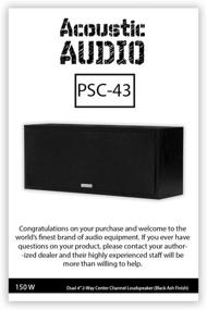 img 1 attached to 🎵 Acoustic Audio PSC-43: Immersive 3-Way Home Theater Center Channel Speaker with 150 Watts