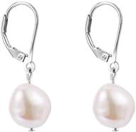 💎 sterling silver hoop dangle earrings with baroque pearls for women and teen girls - reffeer logo