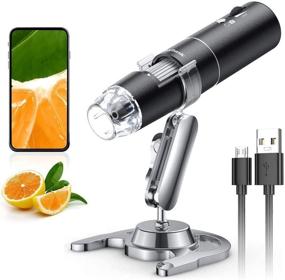 img 4 attached to 🔬 Skybasic Wireless Digital Microscope: Portable 50X-1000X Magnification WiFi Handheld Microscope with Adjustable Stand - HD USB Camera for iPhone Android iPad Windows Mac Computer