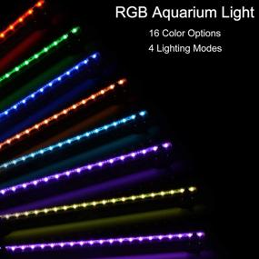 img 3 attached to NICREW Погружной RGB Светильник для аквариума с подводным фонариком - подводные фонари с разноцветными LED-светами и пультом дистанционного управления - 7 дюймов, 2.5 Вт.