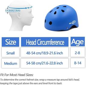 img 3 attached to 🚲 Adjustable Multi-Sport Bike Helmet for 2-14 Years, Lightweight & Breathable Safety Gear for Kids Toddlers, Boys and Girls – Ideal for Cycling, Skateboarding, Roller Skating, Scooting and More