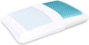 img 3 attached to 🌙 Standard White Comfort Revolution Bubble Gel + Memory Foam Pillow for Enhanced Comfort