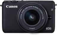 📷 высокооцененная беззеркальная камера canon eos m10 в комплекте с объективом ef-m 15-45mm с технологией стабилизации изображения stm - непревзойденное качество и универсальность. логотип