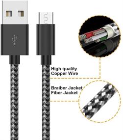 img 1 attached to 🔌 Gopala Micro USB Кабель Андроид Зарядное Устройство [6-Pack 5ft] - Быстрая Синхронизация и Зарядный Шнур для Андроид, Samsung, Nexus, LG, HTC, Nokia, Sony и многое другое - Нейлоновая оплетка