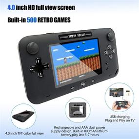 img 2 attached to EASEGMER Handheld Games Built Retro