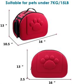 img 3 attached to AriTan Pet Travel Carrier: Top-rated Soft-Sided Portable EVA Cat Bag with Mesh Windows - Ideal for Small to Medium Dogs and Cats