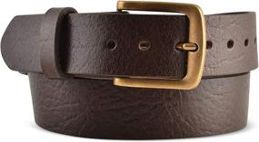 img 2 attached to 🐂 Gritty Bull: Genuine Buffalo Leather Buckle Men's Belt Accessories for a Bold Style