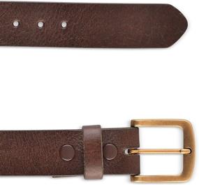 img 3 attached to 🐂 Gritty Bull: Genuine Buffalo Leather Buckle Men's Belt Accessories for a Bold Style