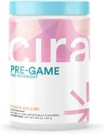 enhance your pre-game performance with women's pre-workout powder - boost 🍑 nitric oxide, endurance, focus, and strength - peach bellini flavor - 30 servings logo