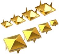 actenly gold rivet kit - 160 pieces of handicraft diy spikes for leather clothing & shoes logo
