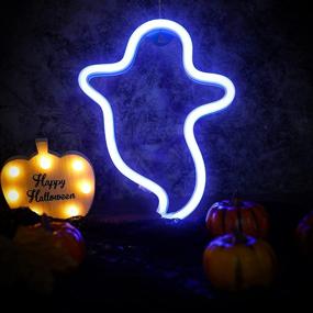 img 1 attached to Подарочная гирлянда Halloween с батарейным питанием":