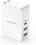 🔌 lention 45w usb c wall charger: fast charge pd adapter for apple iphone 11/pro/max, ipad pro, macbook air/pro, samsung s10/s9, nintendo switch, and more! logo