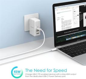 img 2 attached to 🔌 LENTION 45W USB C Wall Charger: Fast Charge PD Adapter for Apple iPhone 11/Pro/Max, iPad Pro, MacBook Air/Pro, Samsung S10/S9, Nintendo Switch, and more!