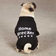 🐶 casual canine home wrecker dog tees - small/medium size with enhanced seo logo