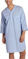 nautica vintage woven plaid nightshirt logo