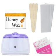 🕯️ exuby wax warmer kit for hair removal with atc – 1lb honey hard wax, wax strips, sticks, remover wipes – hard wax vs. wax beans logo