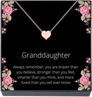 granddaughter stuffer necklace grandparents stronger logo