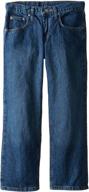 👖 premium select relaxed fit straight leg jeans for boys by lee logo