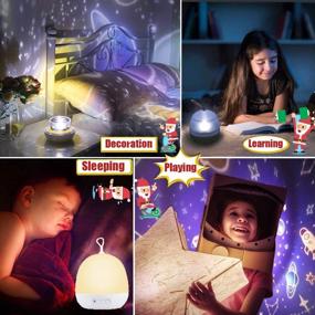 img 3 attached to 🎠 Whimsical Horse Night Lights for Kids Room: Carousel-Space-Star-Ocean Projector for Girls and Boys, Perfect Xmas Gifts for Kids Age 3-6, Cool Room Decor Included (White)