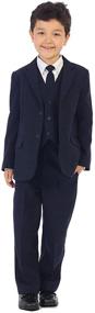 img 3 attached to Formal Boys' Clothing Set - IGirldress 5 Piece in Classic Black - Perfect Match