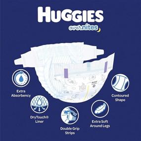 img 3 attached to Huggies Overnites Diapers Size 6 - 42 Ct: The Ultimate Nighttime Solution for Your Baby's Comfort