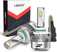 лампы для противотуманных фар lasfit laplus 9006/hb4 led - 60 вт суперяркие, 6000 люмен, 6000 к холодный белый свет - идеальные лампы для замены на rav4, corolla, camry, 4runner, highlander, civic, accord. логотип