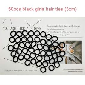 img 1 attached to Seamless Ponytail Holders Accessories Elastic