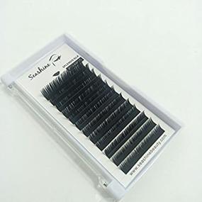 img 3 attached to 💫 Seashine L-Curl Individual Mixed Eyelash Extensions: 9-14mm Length, 0.07-0.20 Thickness, Natural Looking Lashes for Makeup and Beauty Professionals - Wholesale Tray (0.15L)