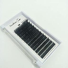 img 4 attached to 💫 Seashine L-Curl Individual Mixed Eyelash Extensions: 9-14mm Length, 0.07-0.20 Thickness, Natural Looking Lashes for Makeup and Beauty Professionals - Wholesale Tray (0.15L)