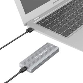 img 3 attached to 💾 M.2 NVMe SSD Enclosure: Type-C to NVMe PCIe M-Key SSD, USB-C 3.1 Gen 2 Aluminum Casing with Heat Dissipation, Easy Installation