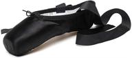 🩰 improve your ballet performance with canvas professional ballet dance pointe girls' shoes in athletic design logo